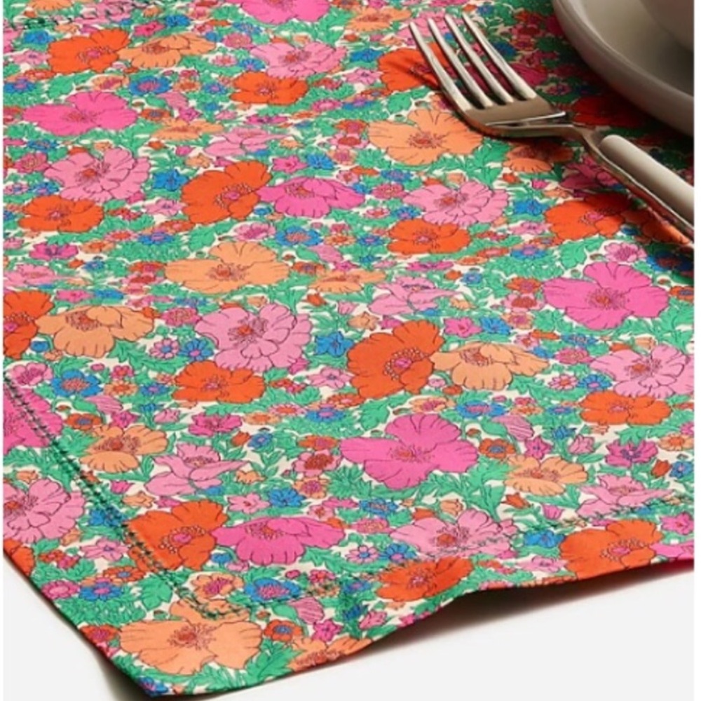 J.CREW Liberty London Print Set of Four Placemats Limited Edition New With Tag